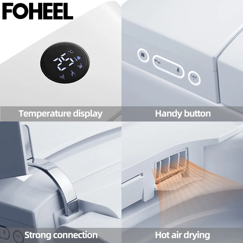 FOHEEL цельный Интеллектуальный туалет умный удлиненный с дистанционным