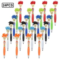 electronic pad phone touch pen set and ballpoint pens with mop topper stylus and package bag