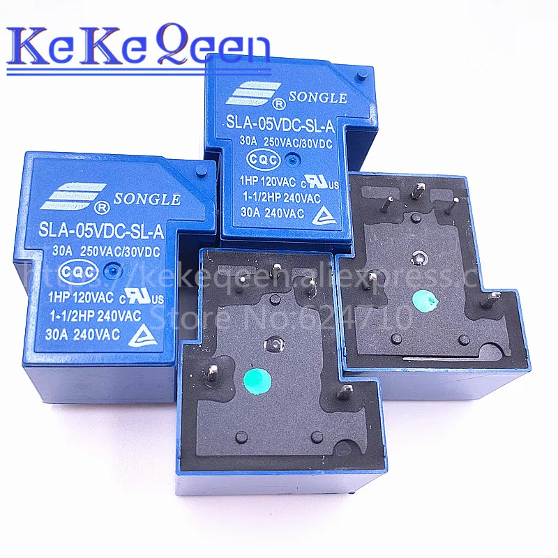 Мощность реле SLA-05VDC-SL-A SLA-12VDC-SL-A SLA-24VDC-SL-A SLA-48VDC-SL-A 5V 12V 24V 48V 30A 5PIN T90 группа нормально разомкнутый