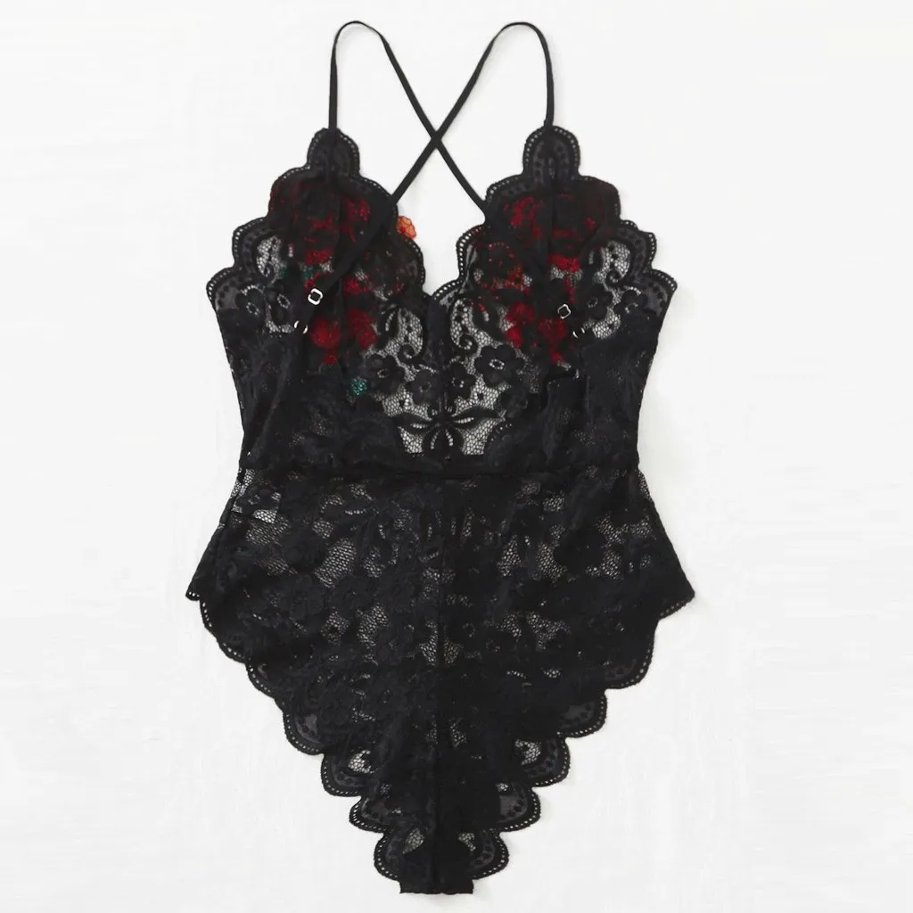2020 новая Пижама Кружевное боди прозрачное Женское горячие сексуальные