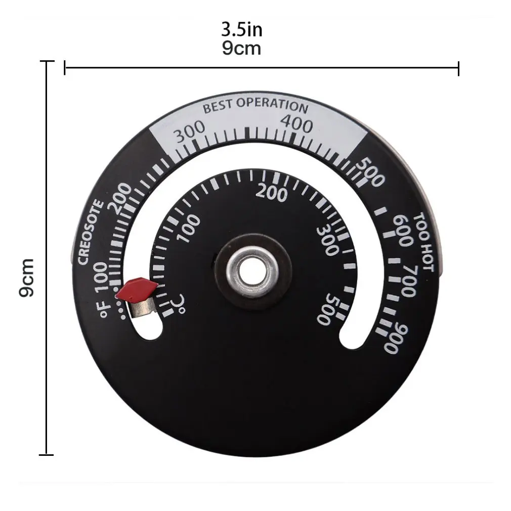 

Magnetic Stove Flue Pipe Thermometer Stove Burn Indicator Heater Temperature Gauge Woodburner Stove Pipe Fan Thermometer