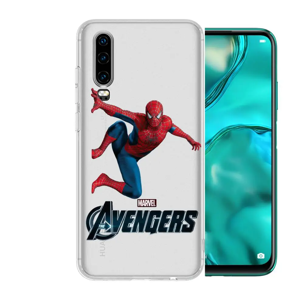 2021 чехол для телефона с супергероями из аниме Человек-паук Huawei p50 P40 P30 P20 P10 P9 P8 Lite E