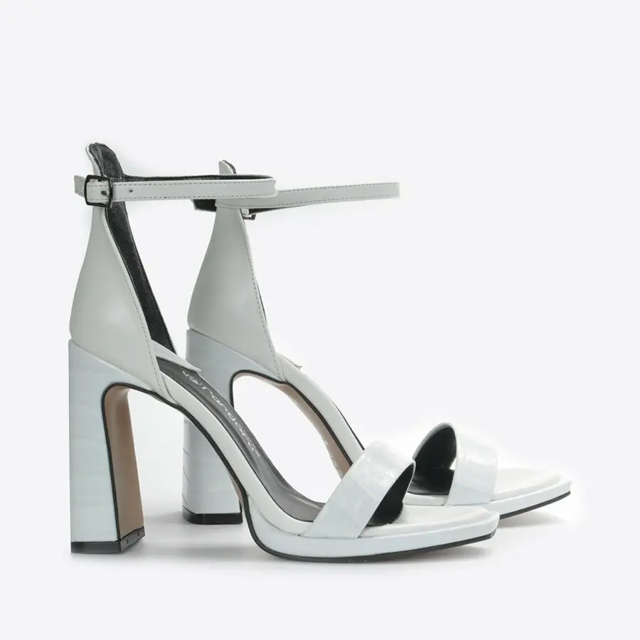

Heels Women 2021 Mink Shoes Women White-Crocodile Classic Heeled Shoes Vzn20-068Y