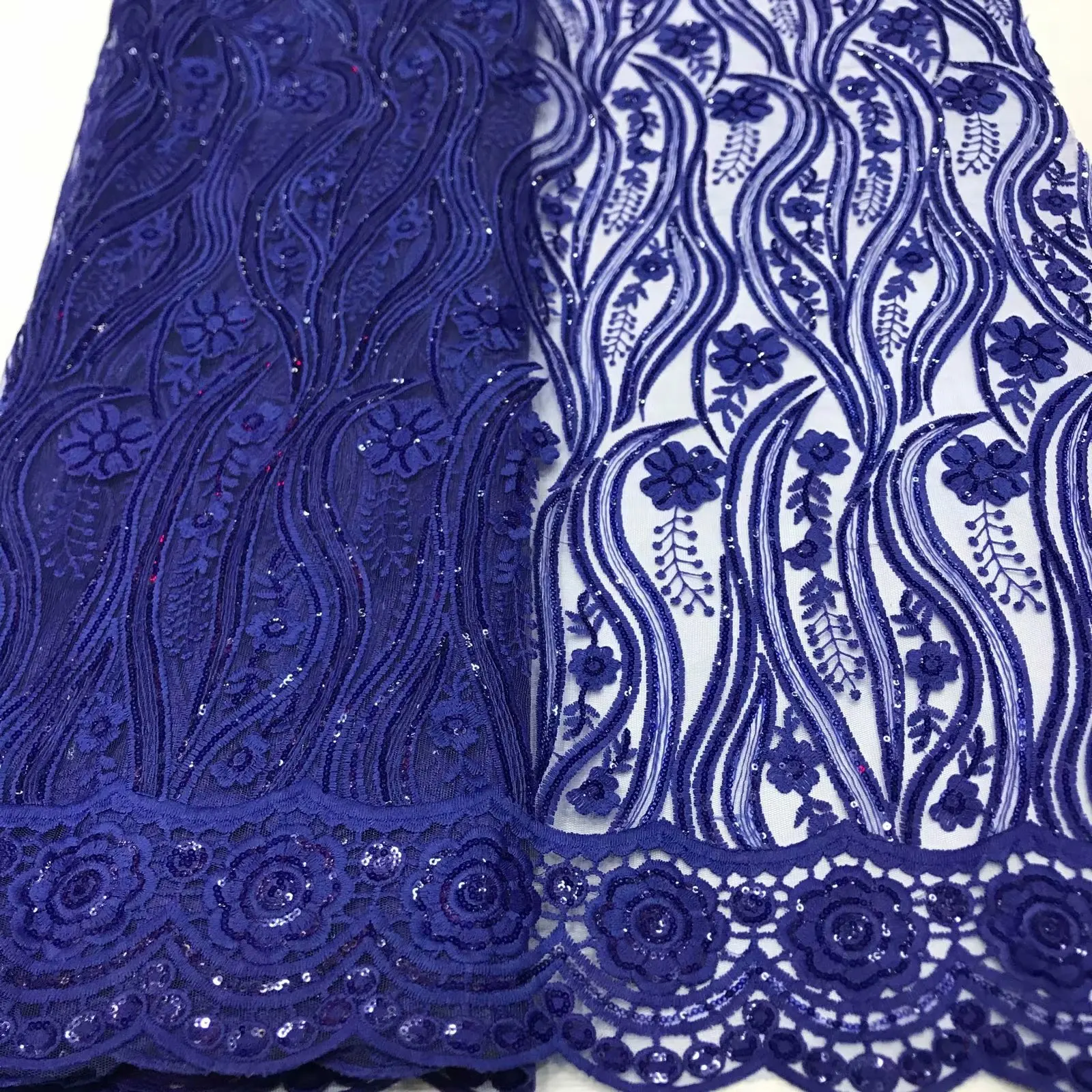 Африканская кружевная ткань последняя нигерийская свадебная вышитая Дубай Тюль