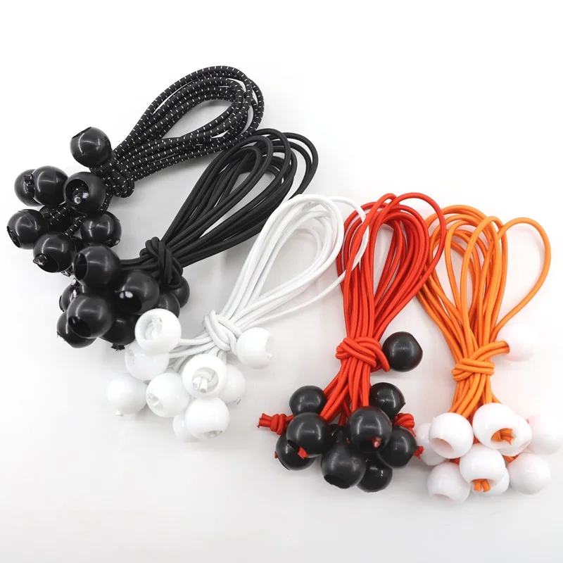 

Elastic Fixed Plastic Rope Ball Tarpaulin Trampoline Tent Bungees Cords Strapping Rope Tie Outdoor Camping Supply Accessories