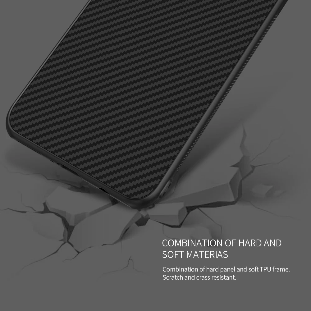 Huawei P30 Lite облегченная Чехол Nillkin Synthetic fiber углеродного волокна PP щит задняя крышка для huawei Nova 4e Магнитная ультра тонкий