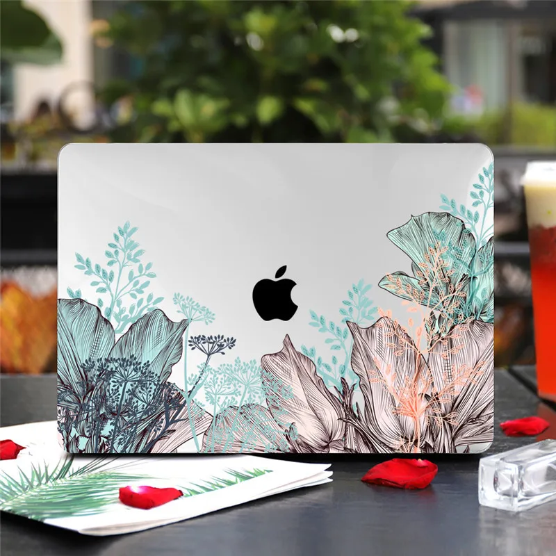 

Transparent Print Case for Macbook Air Pro Retina 11 12 13.3" New Mac Book 13 15 Touch Bar/Touch ID 2020 A2289 A2337 A2338 M1