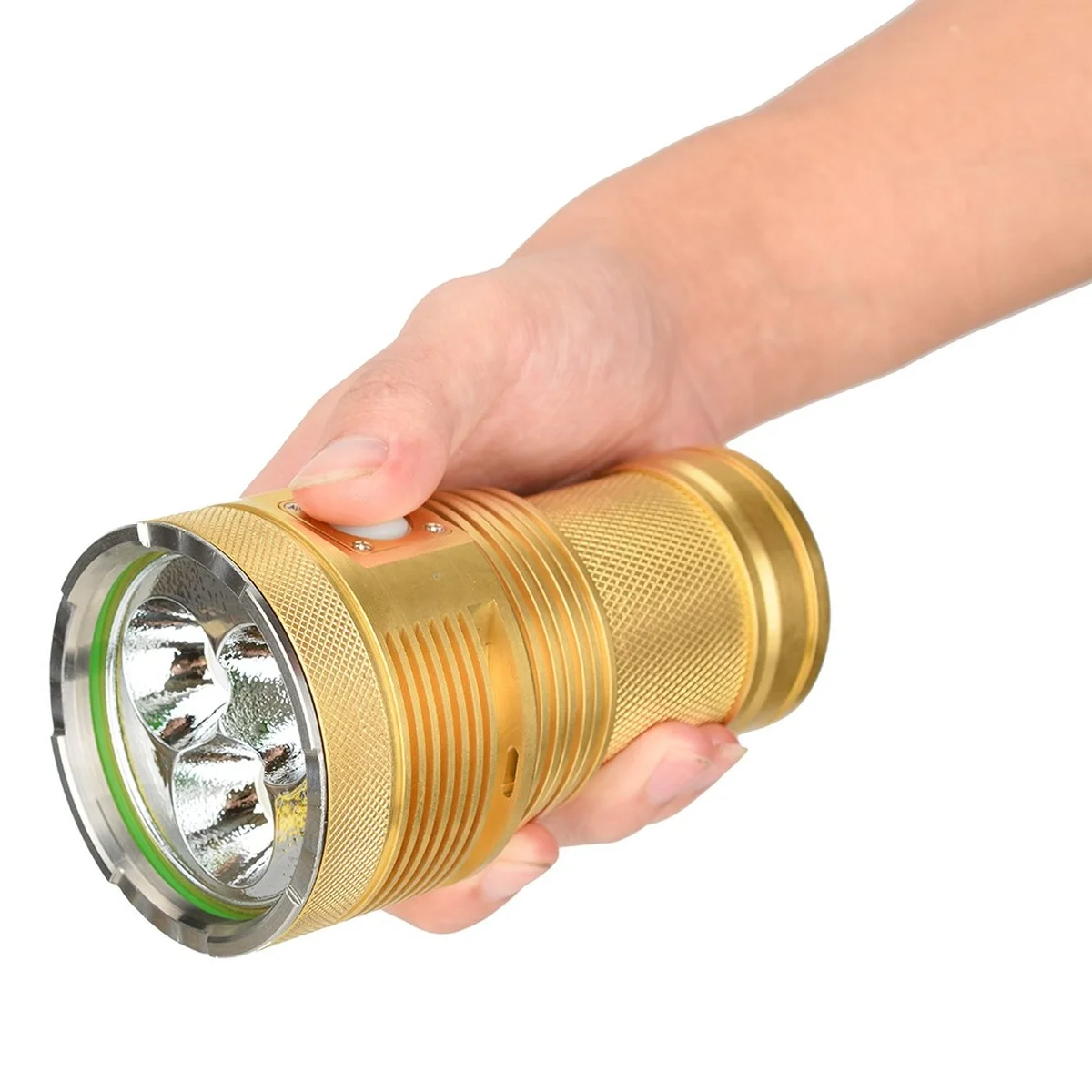 

Haikelite MT03 Pure Brass XHP70.2 Balloon Flashlight Pure Brass Case Limited Edition Waterproof Torch Spotlights for Camping