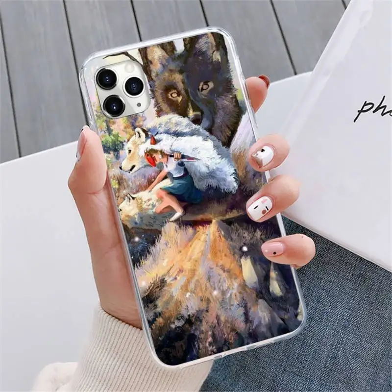 

Princess Mononoke Phone Case For iphone 12 5 5s 5c se 6 6s 7 8 plus x xs xr 11 pro max mini