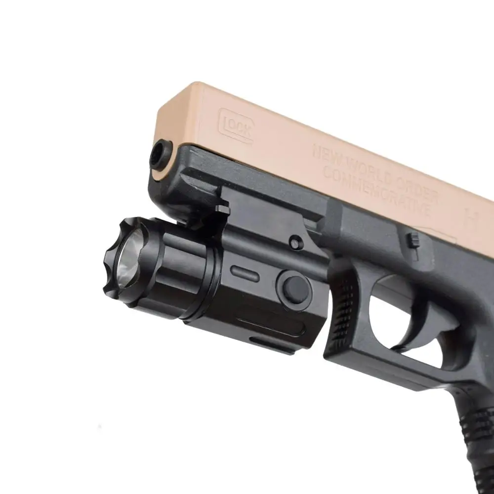 

Tactical G03 Weapon Pistol Gun Light Compact Mounted Pistol Light 210 Lumens Flashlight For Airsoft Handgun Glock 17 19 21 Light