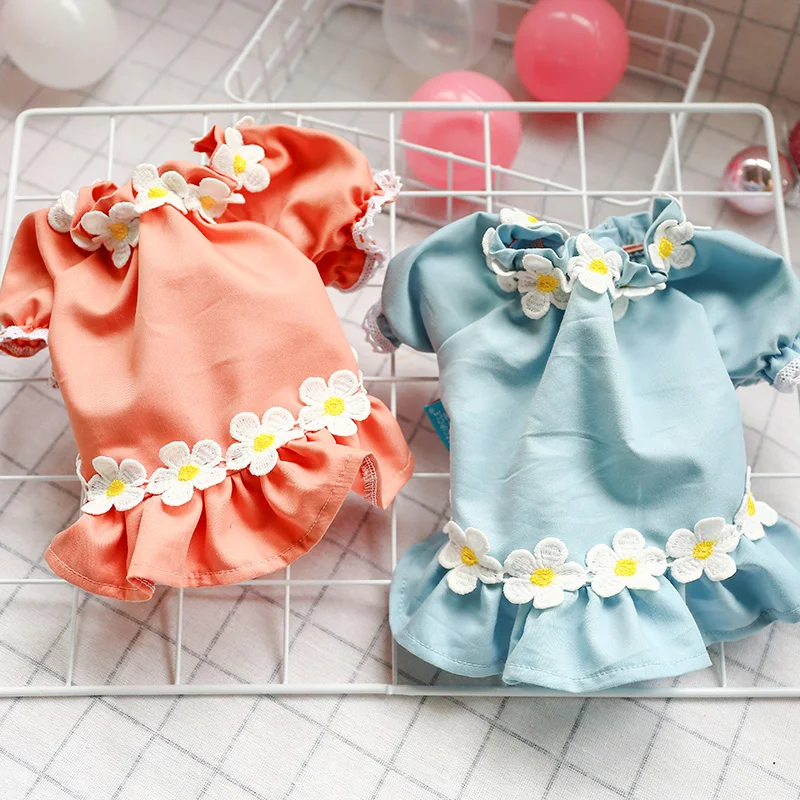 Удобные спортивные студент собака платье юбка летом прохладно Одежда для собак