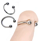 Кольцо из нержавеющей стали для коррекции крайней плоти, Кольца для пениса, эрекция, удовольствие для увеличения мужского пениса, кольцо для взрослых, секс-игрушки для мужчин