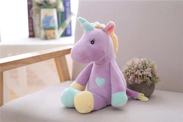 

Dropship 35CM Love Hearts Unicorn Plush Toy Stuffed Doll For Children Kawaii Gift Birquedo