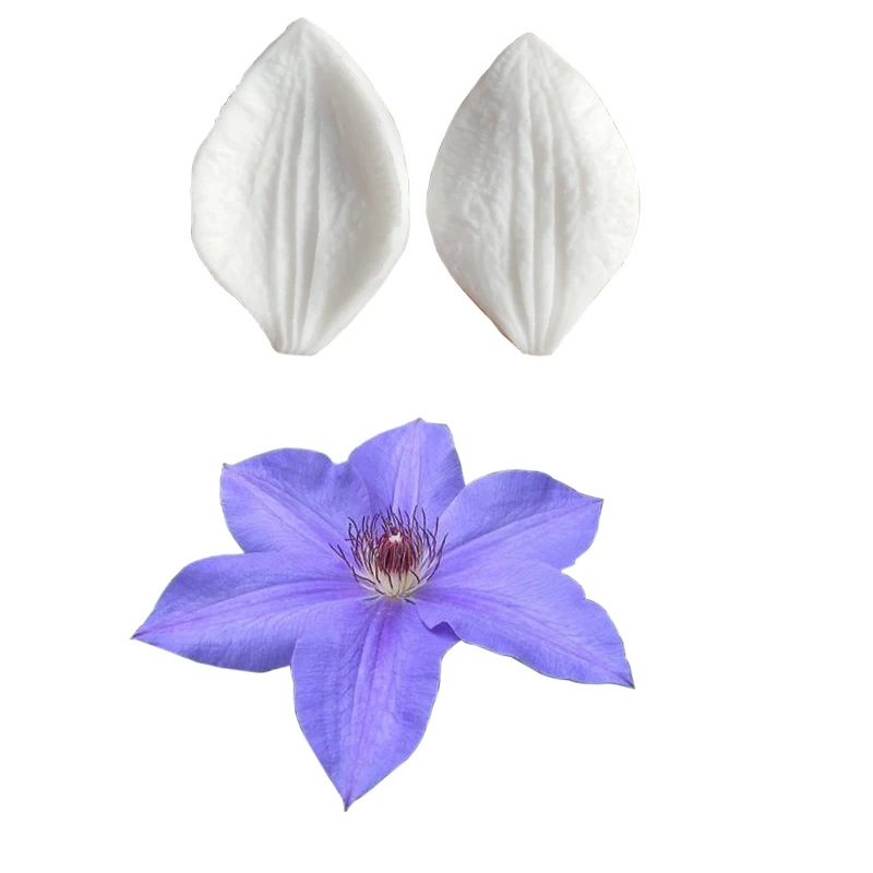Clematis Veiners силиконовая форма для украшения торта Формы мастики инструменты