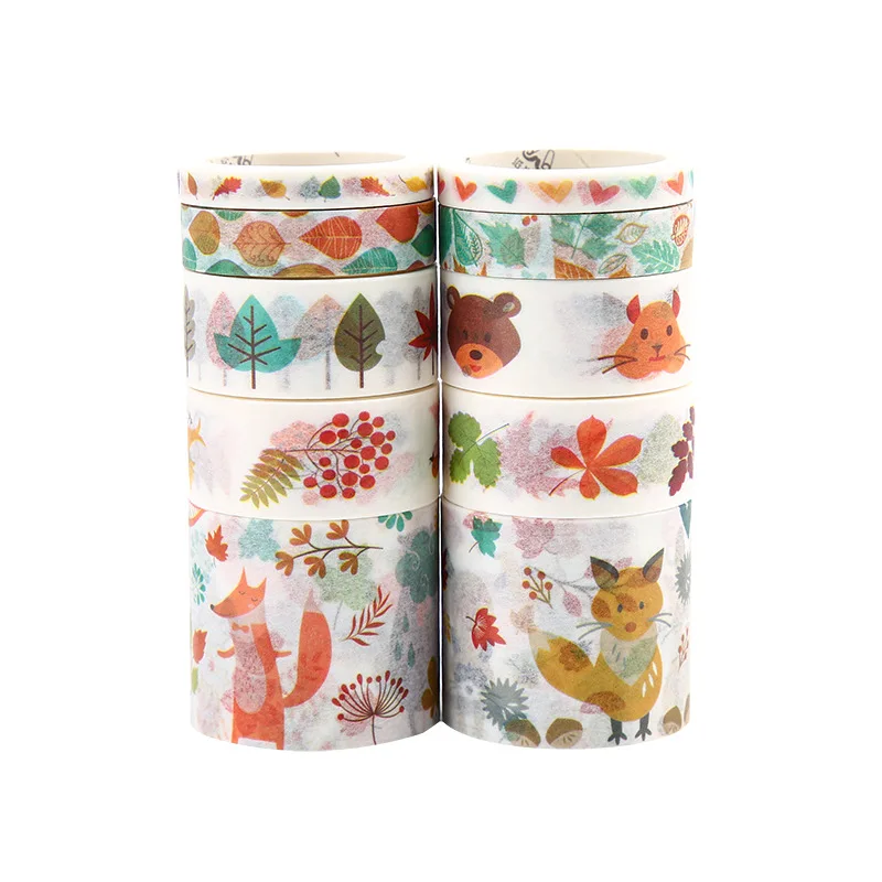 Love song under the stars series Color Washi Masking Tape set Release Paper Stickers Scrapbooking Stationery Decorative | Канцтовары для