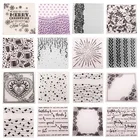 25 дизайн 15X15cm Пластик тиснение папка шаблон набор сделай сам для Скрапбукинг для рукоделия фотоальбом карты для отдыха ручной работы Декор поставки