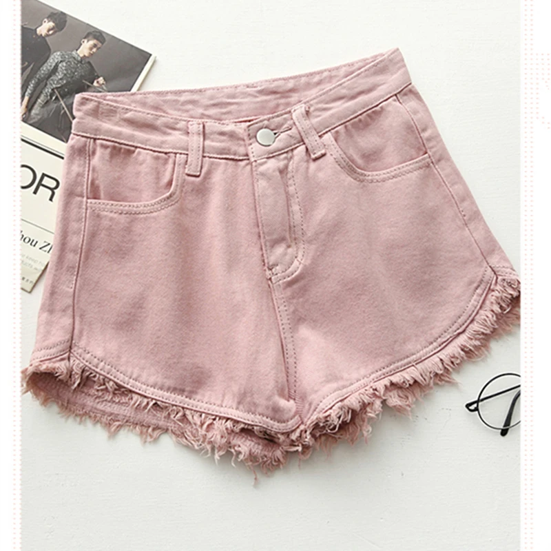 2019 moda mujer verano Pantalones cortos de mezclilla Jeans mujeres cintura alta corto nuevo Femme Push Up Skinny Denim Short |