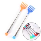 2 стиля Портативный Нержавеющаясталь Регулируемый Размеры зуда для ухода за помощь с защитой от царапин инструмент с мягкой накладкой для чесания спины телескопический