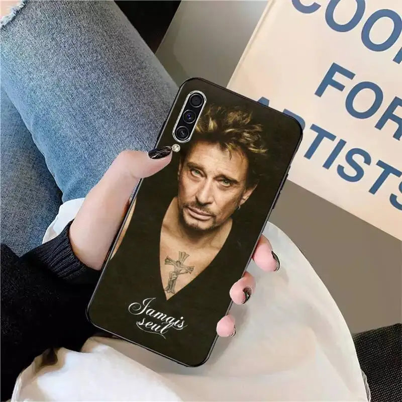 

Johnny Hallyday French rock singer Phone Case For Samsung galaxy S 9 10 20 A 10 21 30 31 40 50 51 71 s note 20 j 4 2018 plus