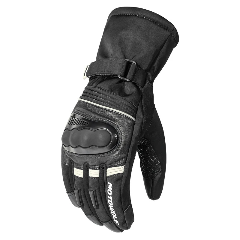 

Windproof Waterproof Motorcycle Gloves Winter Warm Invierno Reflective Antislip Touch Operate Long Riding Gloves Gant Moto Luvas