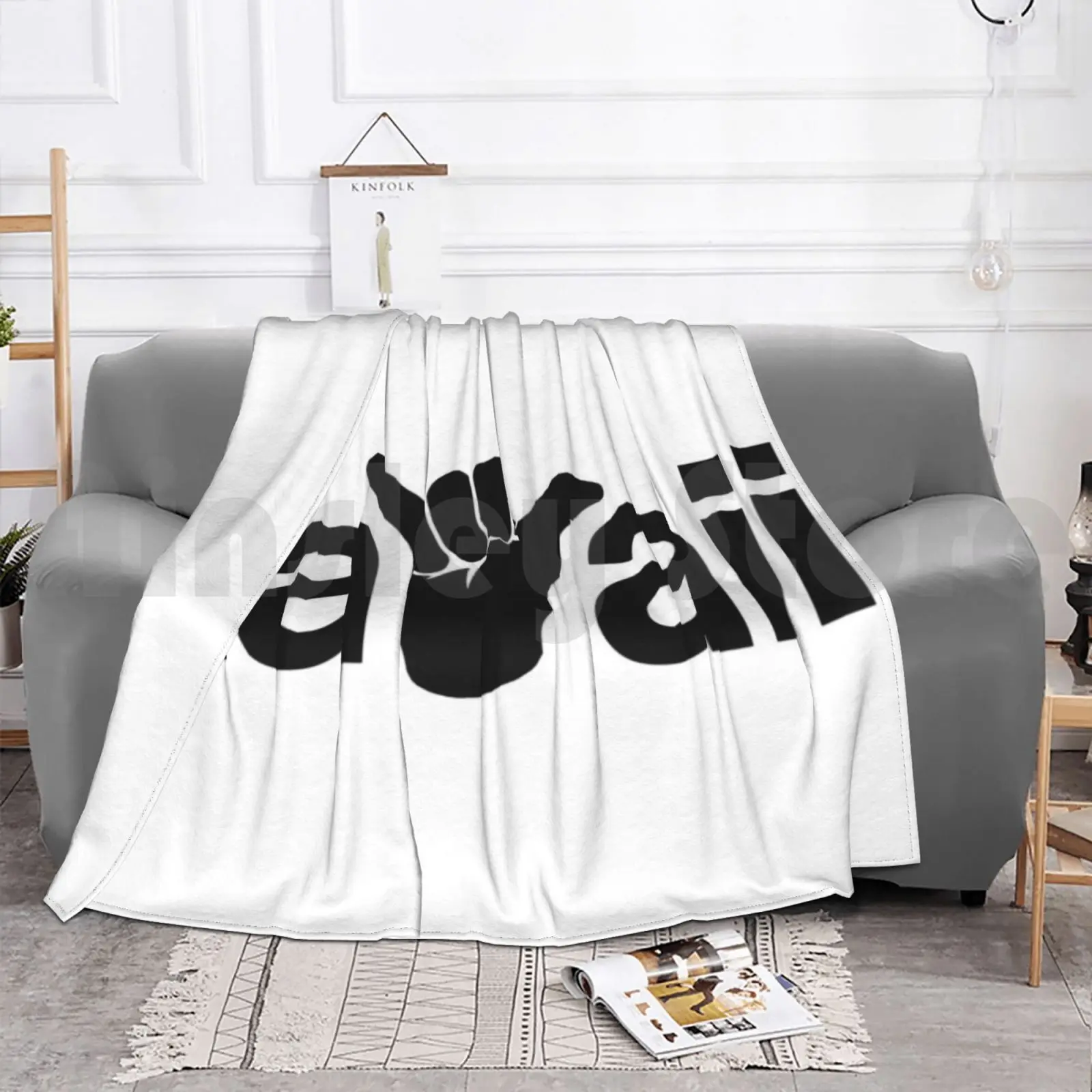 Гавайский одеяло с Shaka модное на заказ гавайский Da Kine Hi 808 расслабляющий Оаху