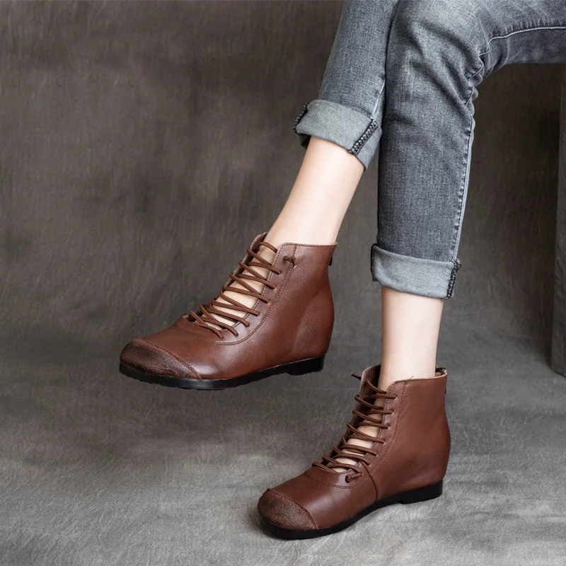 

New Boots Women Comfortable Leather Shoes For Women 2021 Fashion Party Luxury Women Shoes Style Casual Footwear