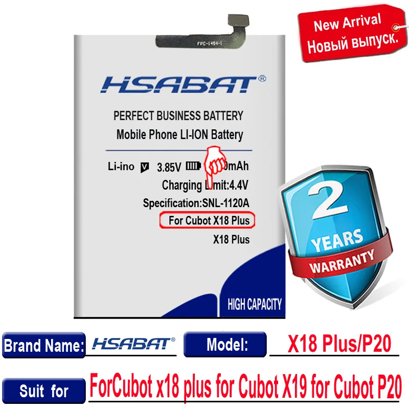 Топ бренд 100% новый аккумулятор 5950 мАч для Cubot x18 plus X19 P20 батареи + Бесплатный