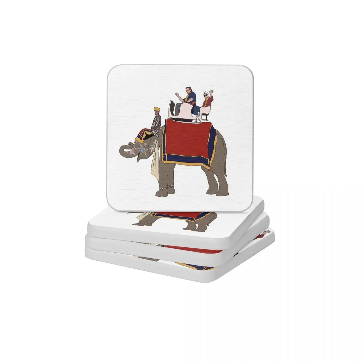 

RBG And Scalia Elephant Ride Diatomite Square Round Coaster Eco-friendly Cup Bonsai Mat Soap Toothbrush Pad Wholesale 10x10cm
