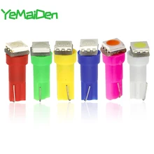 10 pieces Car Instrument Lights T5 LED Bulb 5050 SMD Dashboard warning Indicator Light 12V 6000K LED T5 Red White Yellow Blue