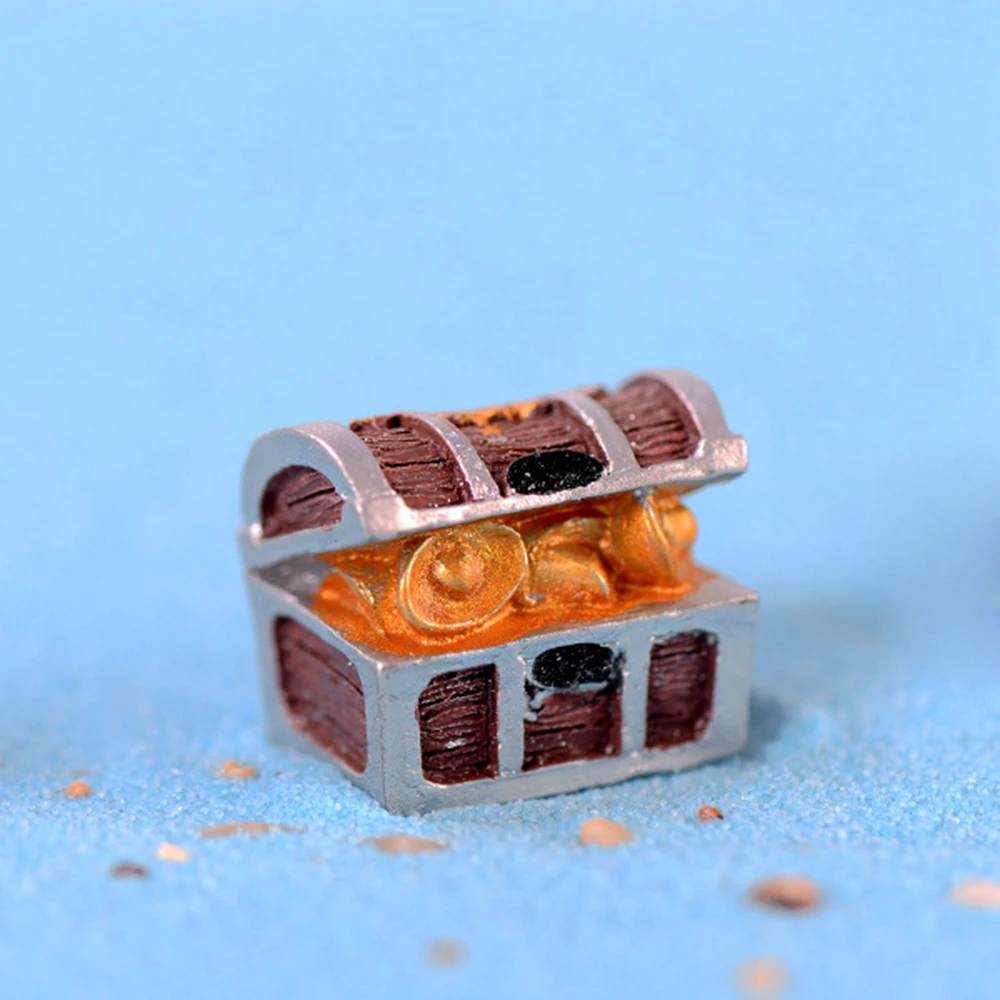 Античное креативное украшение для аквариума сундук с сокровищами пейзаж