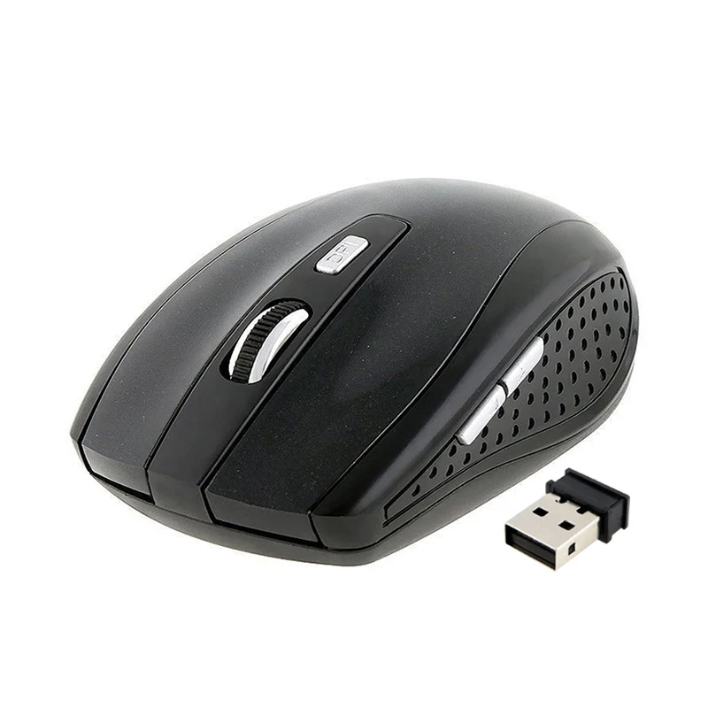USB оптическая беспроводная компьютерная мышь 1600 DPI 2 4G приемник прочная