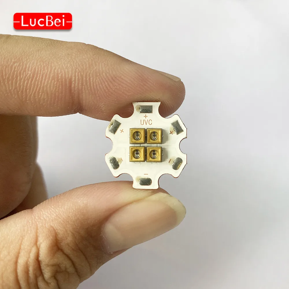 Высокая Мощность 4 Вт глубокий UVC светодиодный бусины с 20 мм Медь PCB 265nm 275nm