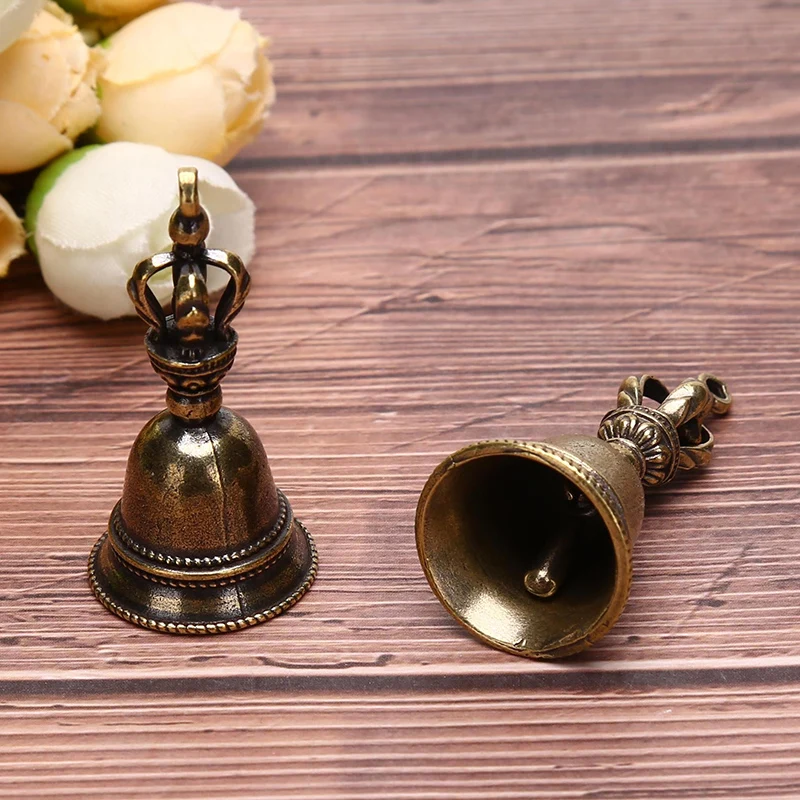 Латунь ремесленных волшебный колокольчик ветряной тибетская бронзовая брелок