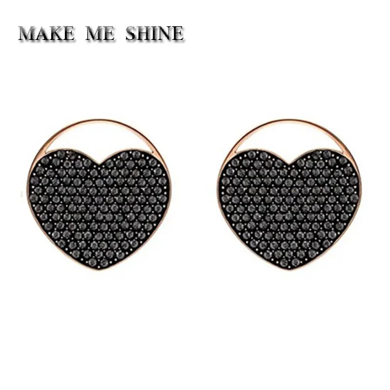 Высокое качество SWA женщины любят Творческий Круглый черный сердце романтичные