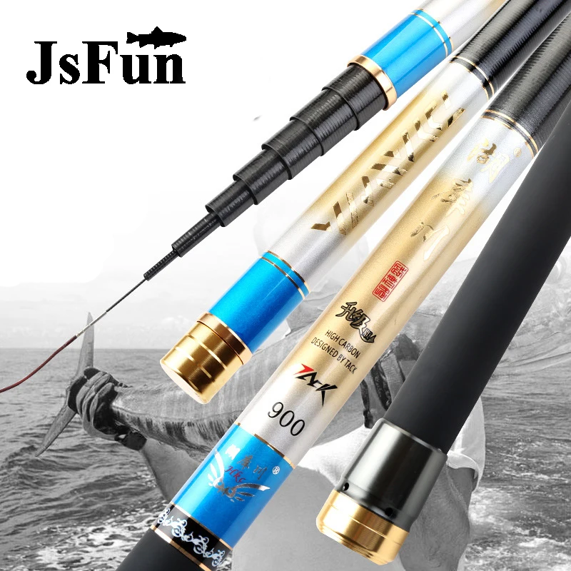 

Telescopic Fishing Rod 8/9/10/11/12/13/14/15M Super Light Hard Carbon Stream Rod Long Hand Pole for Large Fish Spare Tips FR292