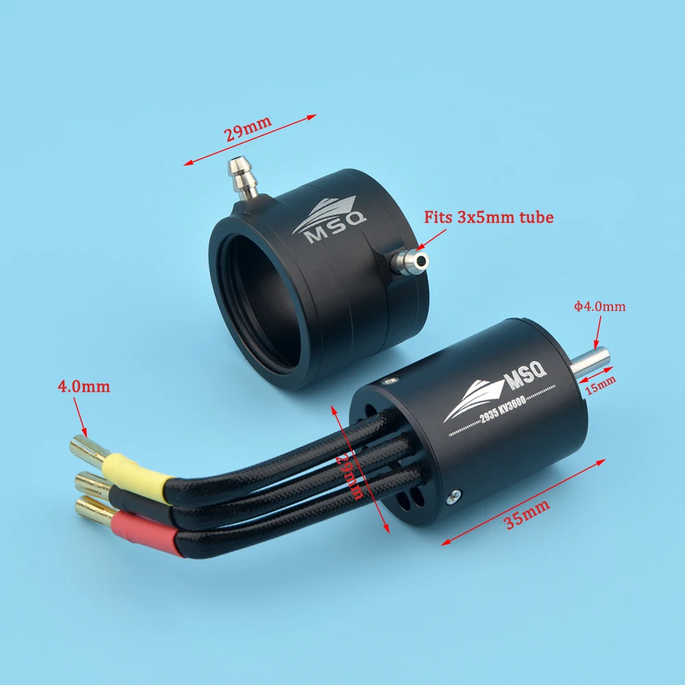 Высокоскоростной бесщеточный двигатель MSQ 2935/2950/2960/2972 2200KV 2720KV 2900KV 3600KV 4120KV для