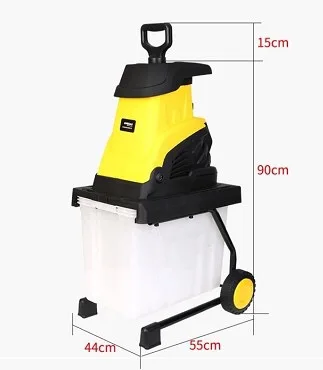 2500 Вт высокомощный садовый Электрический измельчитель дерева листьев |