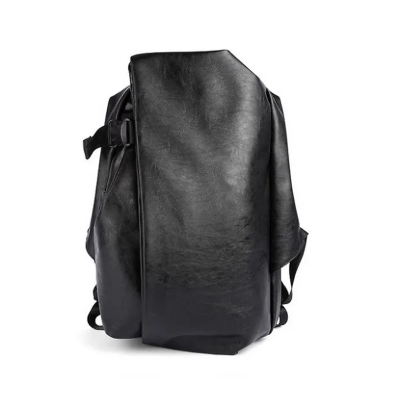 Модный мужской рюкзак черный ПВХ чехол дорожная сумка для ноутбука 15 дюймов