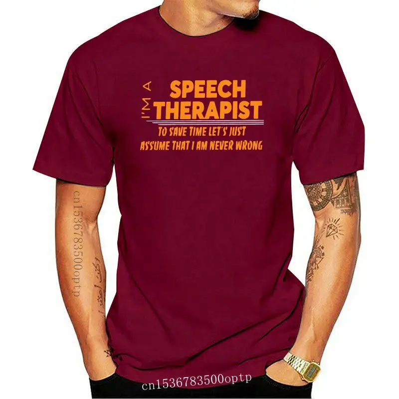 

New Speech Therapist T Shirt SPEECH THERAPIST T-Shirt 4xl Casual Tee Shirt 100 Cotton Male Graphic Short-Sleeve Awesome Tshirt