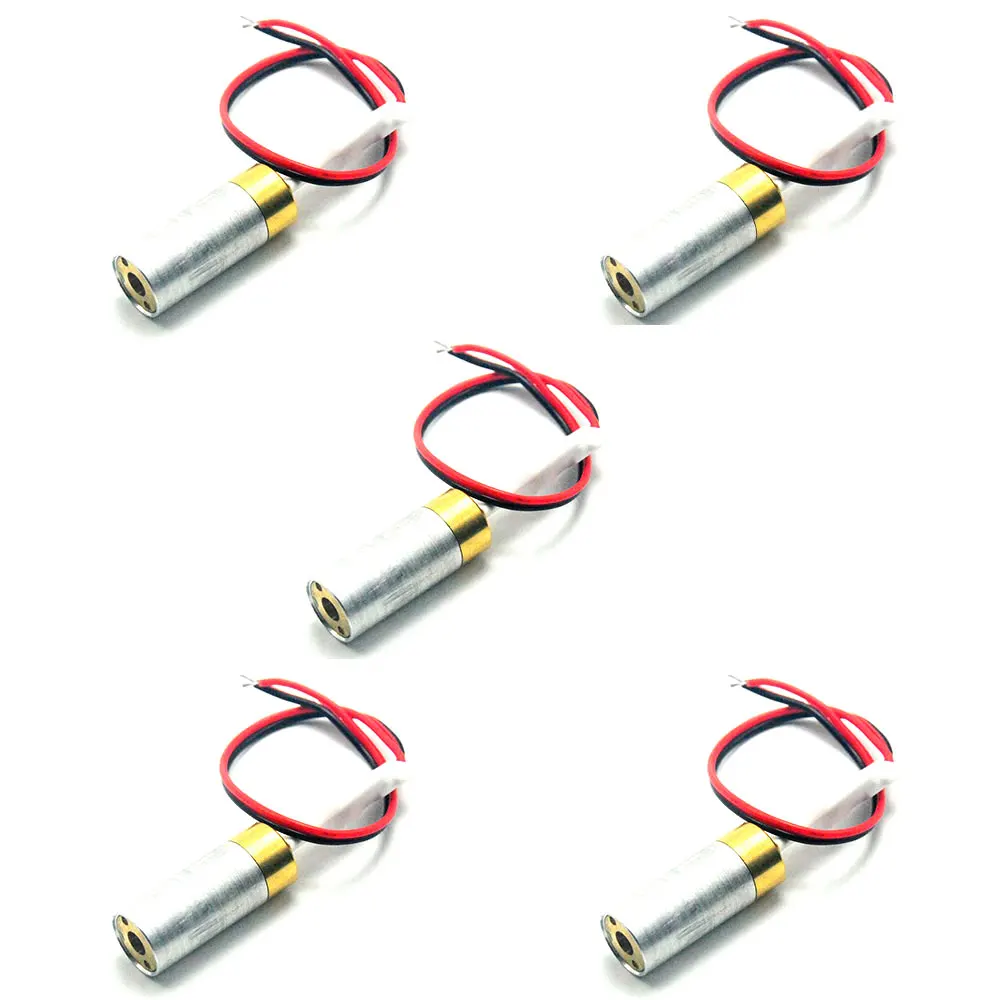 5 шт. промышленный/лабораторный 532нм 10 мВт зеленый точечный лазерный диодный