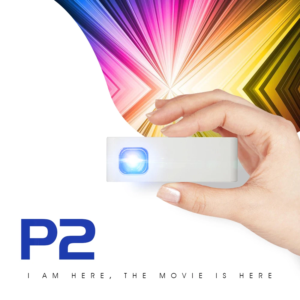 Real tv P2 мини DLP проектор HD встроенный аккумулятор портативный мобильный