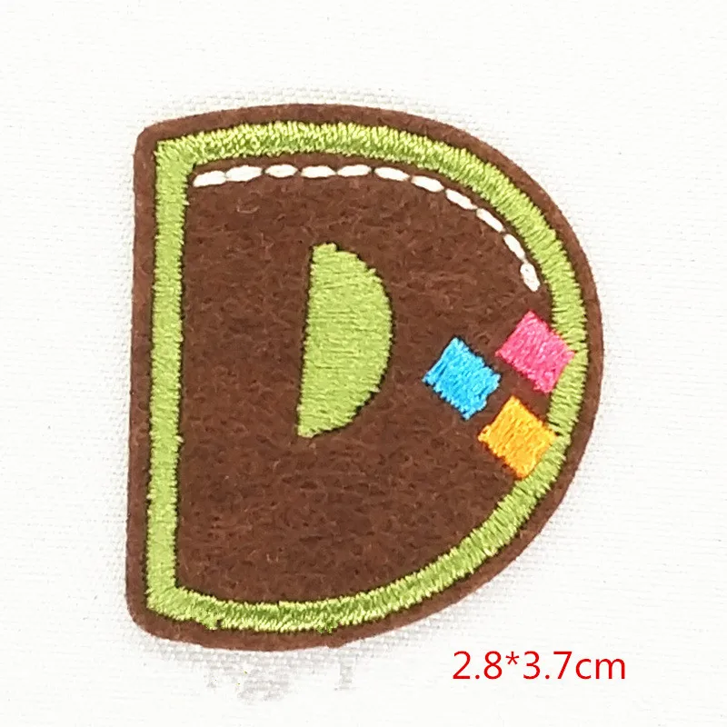 1 шт. цветные нашивки с буквенным алфавитом вышитый утюжок для одежды нашивка