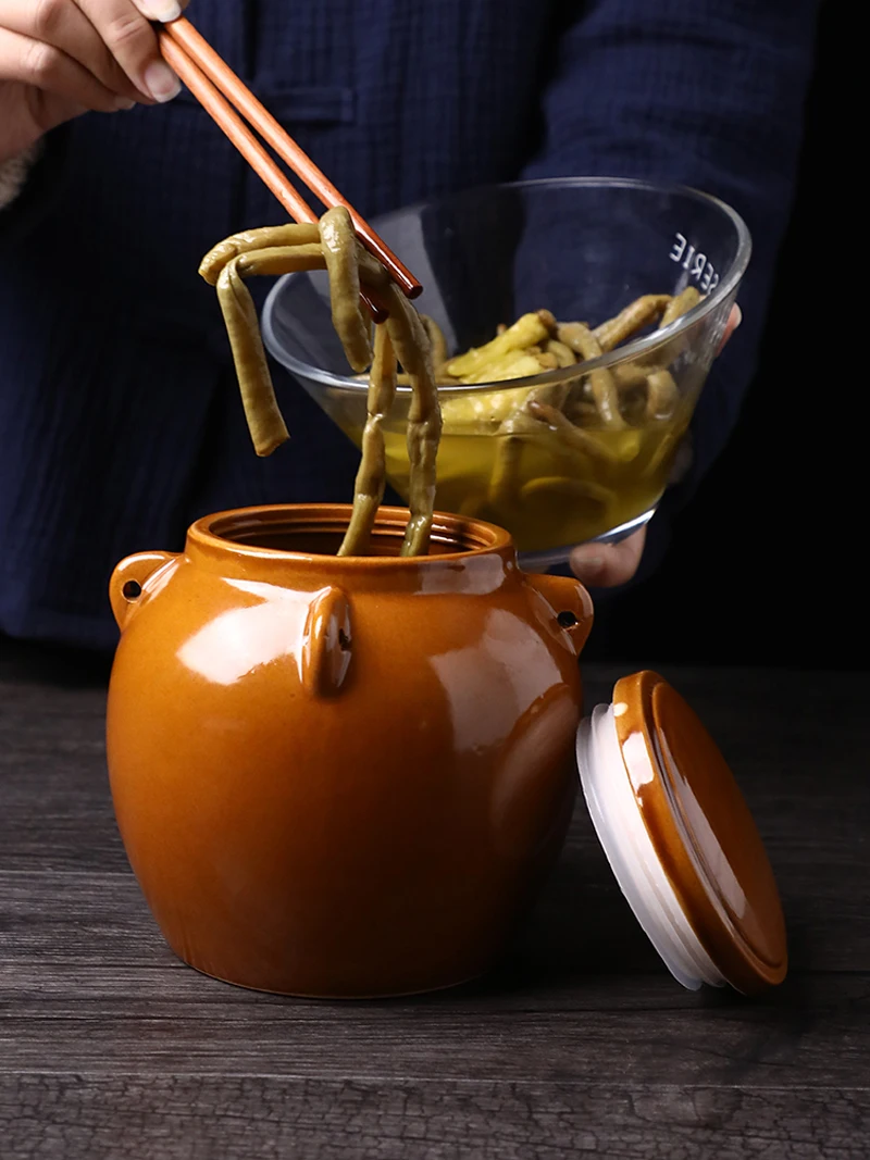 Ретро японская грубая керамика чайные банки керамическая бутылка для хранения