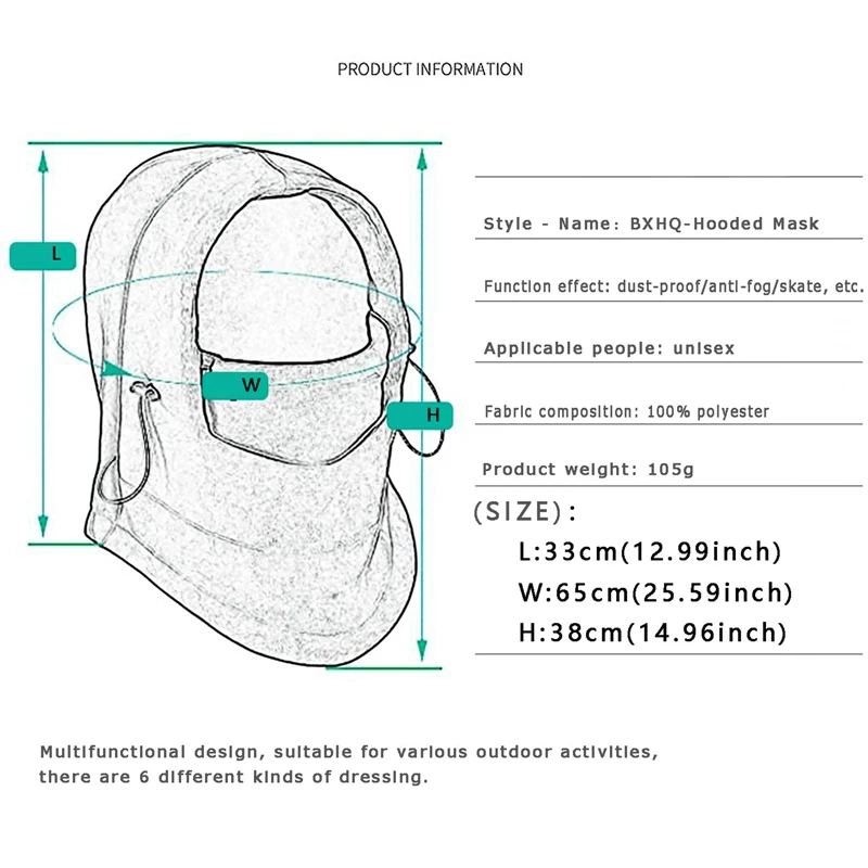 

Christmas Santa Claus Winter Balaclava Warm Fleece Headscarf Mask Windproof Ski Cycling Hat Men Headgear Neck Cover Beanies