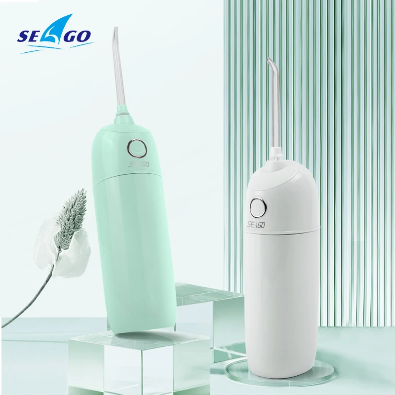 

SEAGO USB Portable Oral Irrigator Dental Water Flosser Rechargeable 5 Nozzles Jet Floss Tooth Pick Ultrasonic Teeth Cleaner