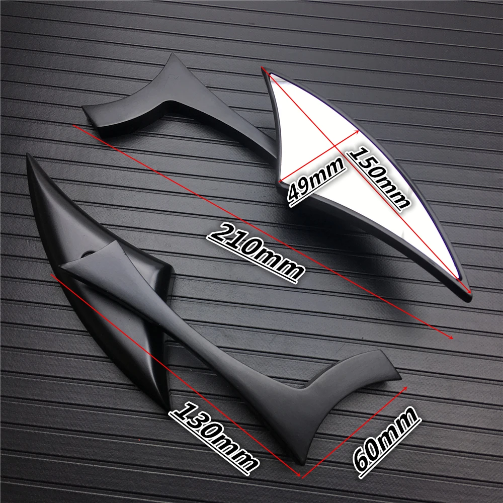 2x Универсальный клинок зеркала заднего вида для мотоцикла Harley Dyna Sportster Softail Touring