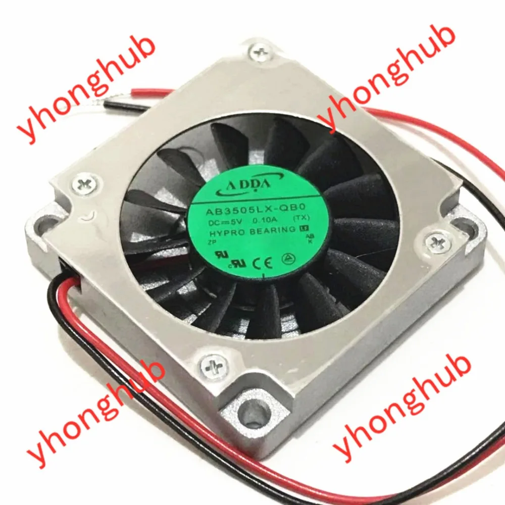 ADDA AB3505LX-QB0 DC 5V 0.10A 35X35X07 мм 2-провод Сервер вентилятор охлаждения