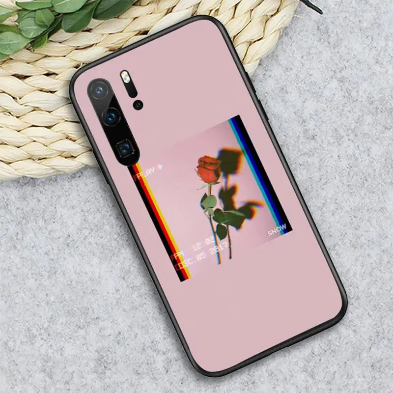 

Aesthetics flower art pattern Phone Case For Huawei honor Mate P 10 20 30 40 i 9 8 pro x Lite smart 2019 nova 5t