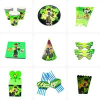 ben 10 theme disposable party tableware cup plate flag napkins bening 10 birthday party supplies baby shower kids birthday party