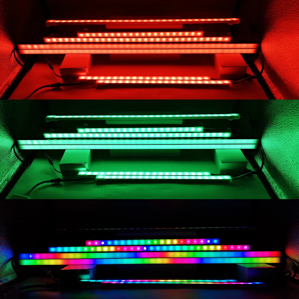 

DC5V 50/33cm LED Aluminum Rigid Bar Cabinet Light WS2812 Smart IC U Profile Led Hard Strip Channel Home Decoration Lighting